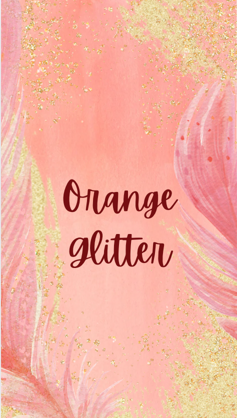 Orange Glitter