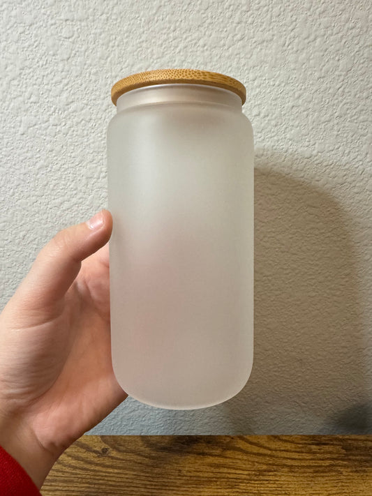 Frosted 16oz Glass