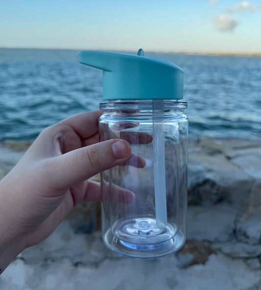 Kids Water Bottle (Light Blue Lid)