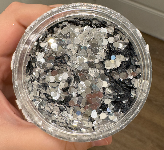 Solid Silver Glitter