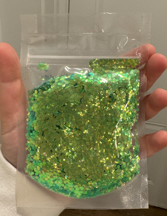 Light Green Holographic Glitter