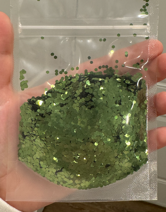 Sage Green Glitter