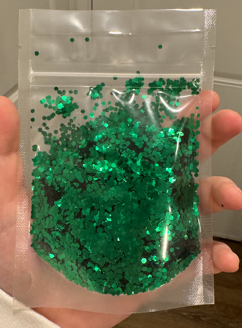 Christmas Green Glitter