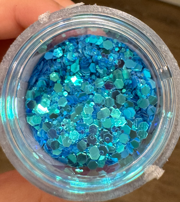 Glow in the Dark Blue Glitter