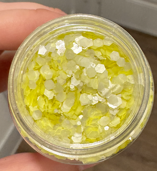 Iridescent Yellow Glitter