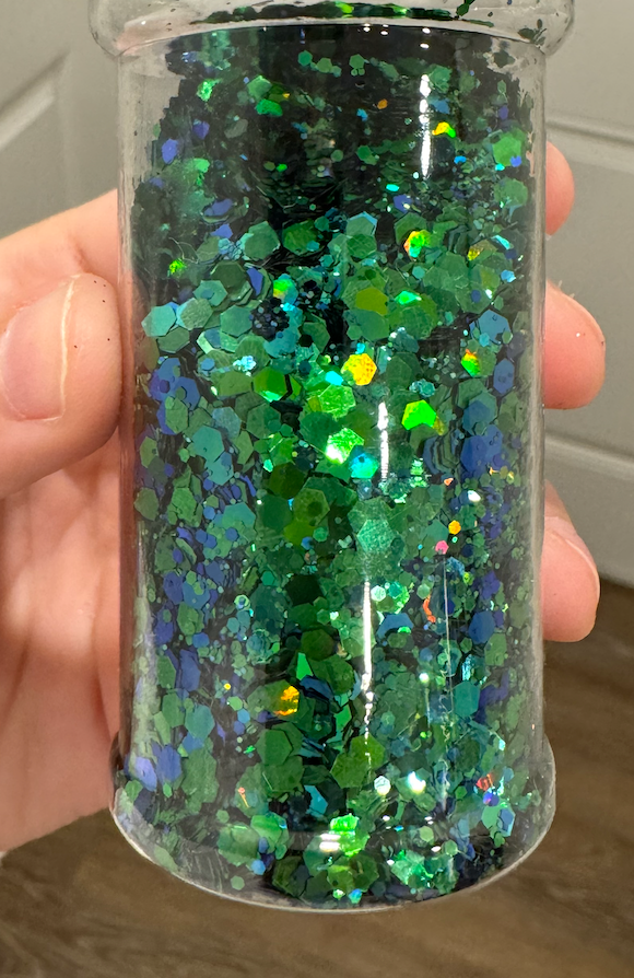 Green/Blue Glitter