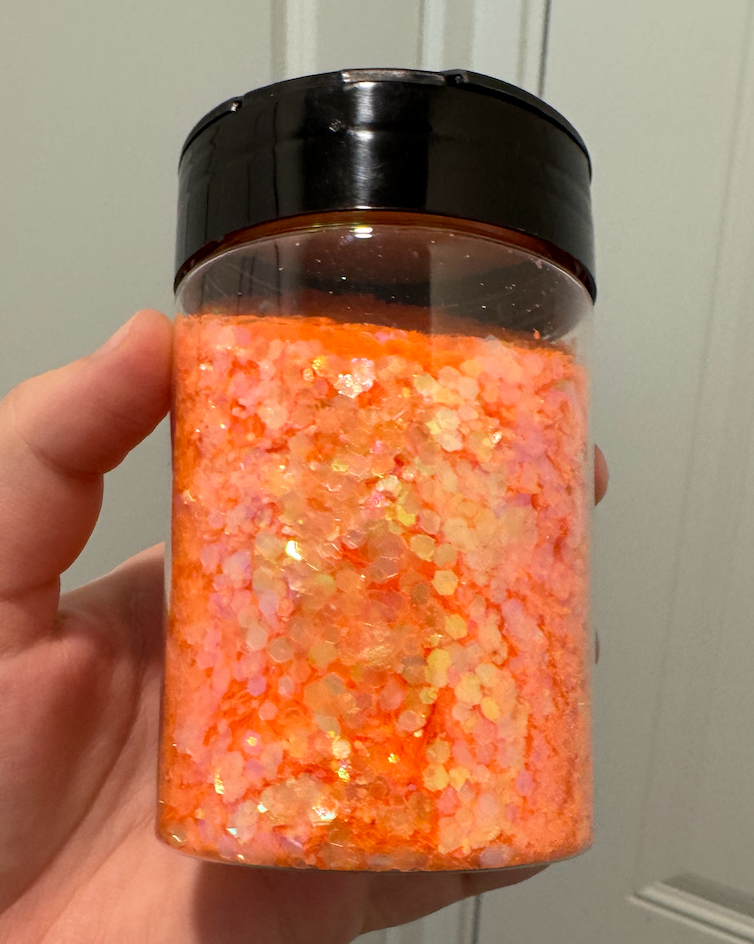 Orange Holographic Glitter