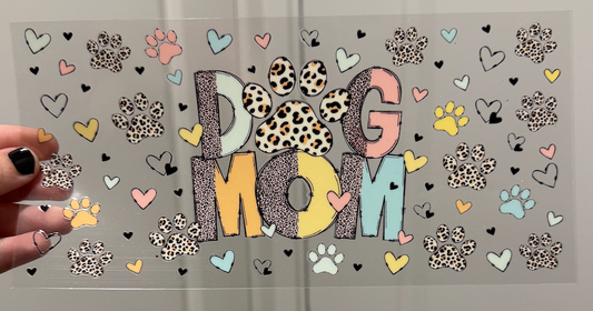 Dog Mom Colorful Leopard