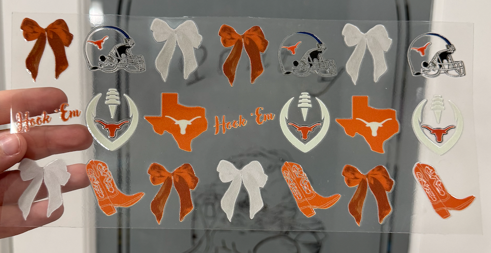 Texas Longhorn Bows 16oz or 20oz